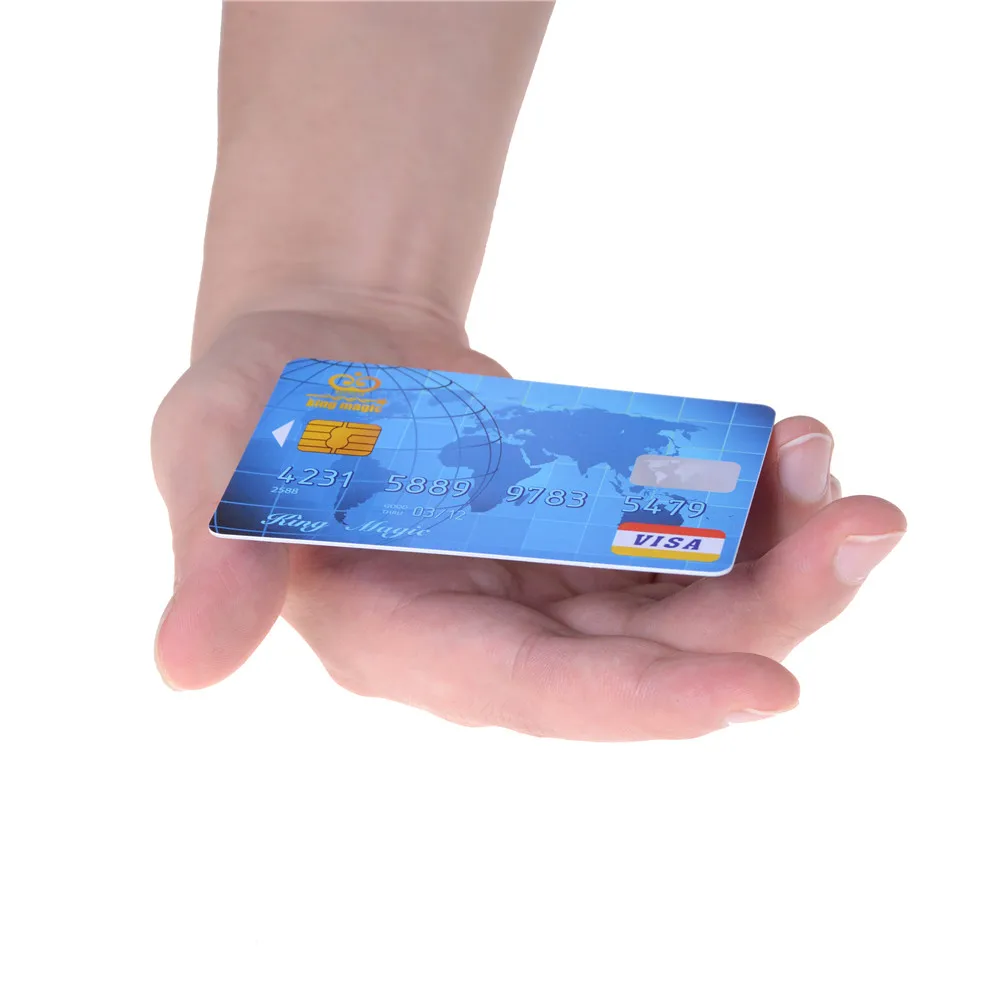 

2 шт. кредитных карт + 1 шт. искусственная пластиковая кредитная карта-Волшебные трюки, волшебные аксессуары, крупный план, реквизит Satge Magic