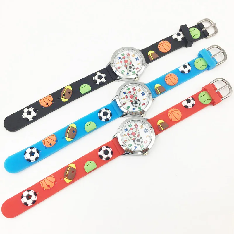 Часы Детские кварцевые аналоговые с силиконовым ремешком и светящимися