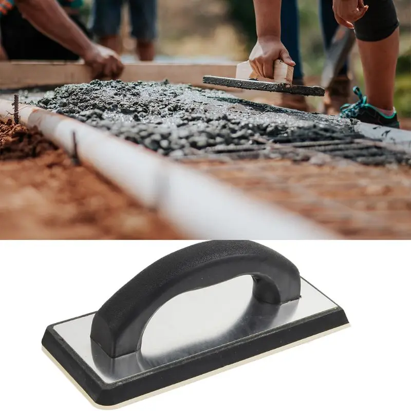 

Handheld Concrete Rubber Trowel Corner Cover Stucco Dry Lining Plastering Spatula Skimming Smooth Grout Floor Tiles Tool