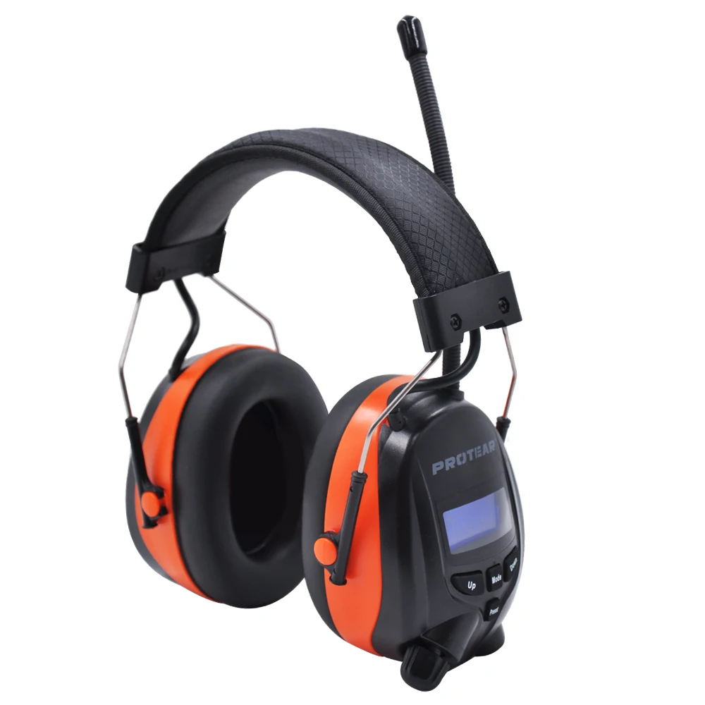 Protear DAB+/DAB/FM радио слуховой протектор 25 дБ литиевая батарея наушники для женщин электронные Bluetooth наушники защита ушей