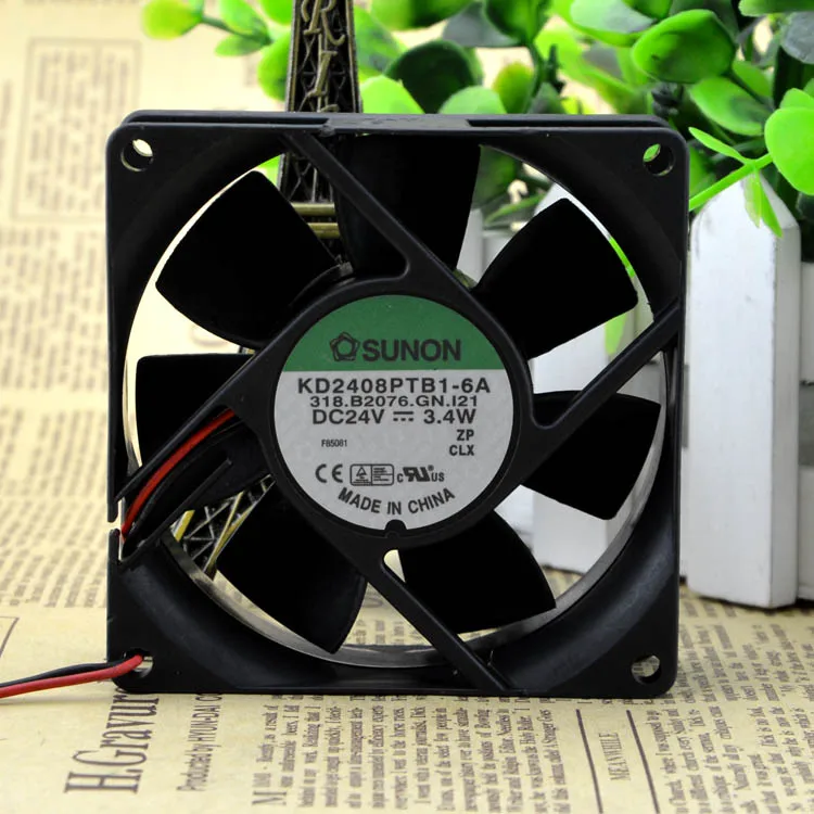 

NEW 8025 8cm/ 24V 3.4W KD2408PTB1-6A Motor protection cooling