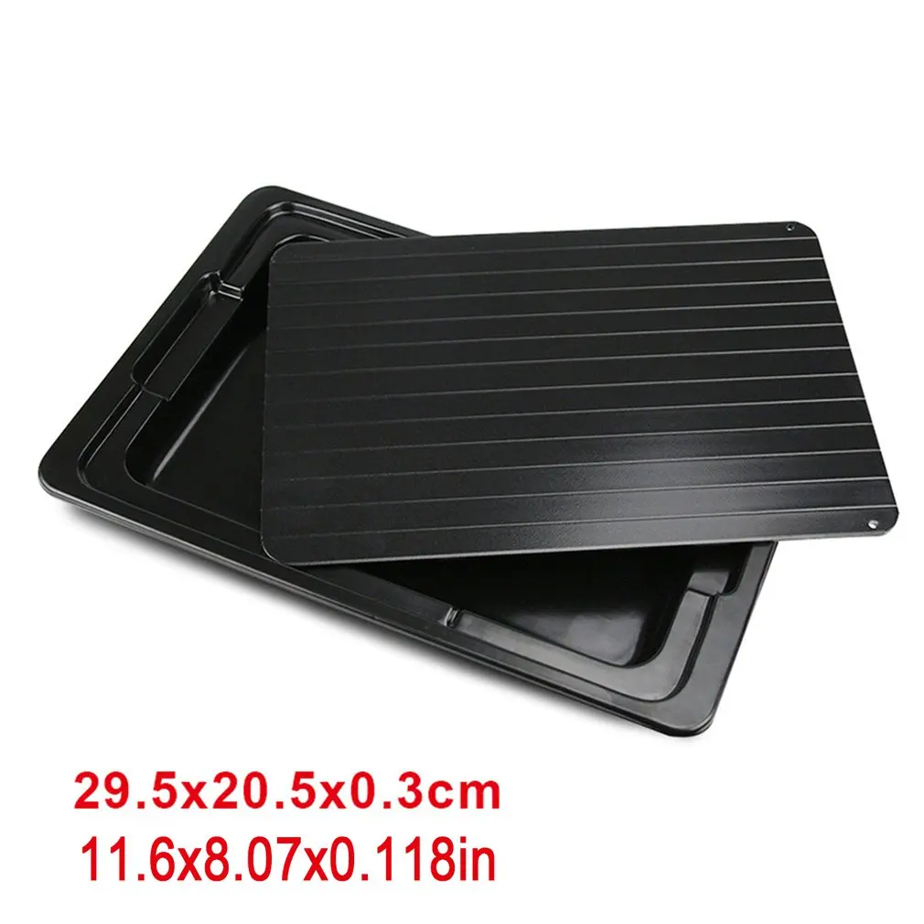 

Frozen Food Thawing Tray With Water Tank Thawing Frozen Food Plate Aluminum Material Household Steak Exclusion Board