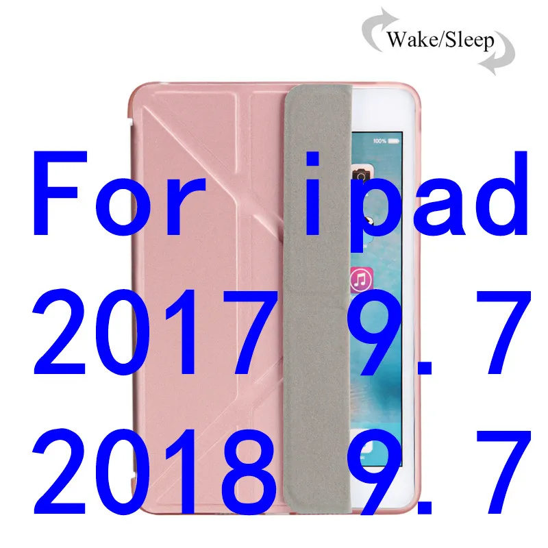 5th 6th rose gold ТПУ чехол для iPad Pro 10," Air 3 тонкий мягкий сенсорный Магнитный чехол-подставка для iPad 9,7 чехол 5th 6th чехол для планшета+ ручка - Цвет: 5th 6th rose gold