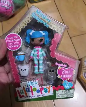 Красный Новые Мини Lalaloopsy фигурки куклы детские игрушки украшения для детей рождественские подарки - Цвет: Красный