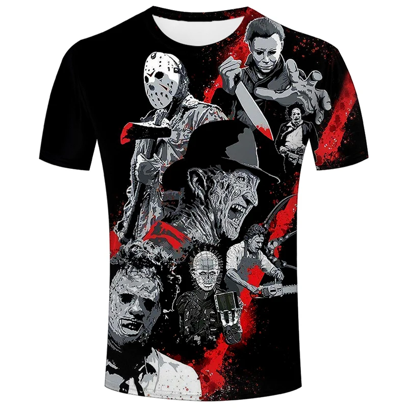 Мужская футболка с коротким рукавом 3D-принтом в стиле Харадзюку - купить по