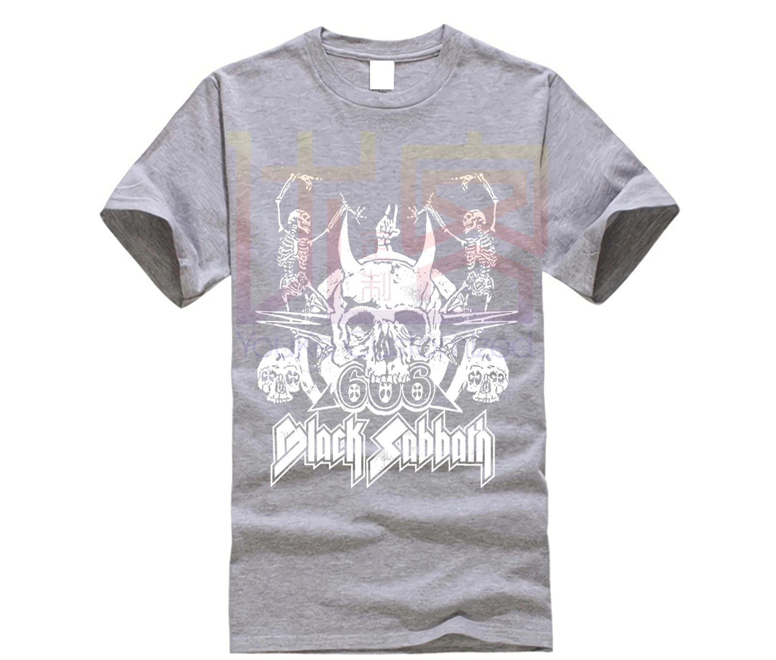 Брендовая мужская рубашка Black Sabbath 666 футболка с черепами |