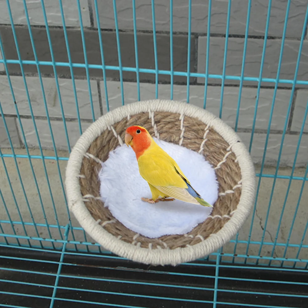 Хлопчатобумажная веревка Птичье гнездышко Попугай Игрушка висячая кровать для