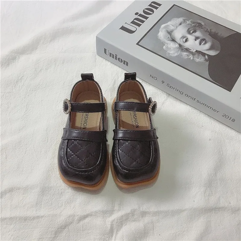 

Girls Leather Shoes 2021 Spring and Autumn New Children Princess Shoes for Kids Soft Sole Non Slip Single Leisure Shoes