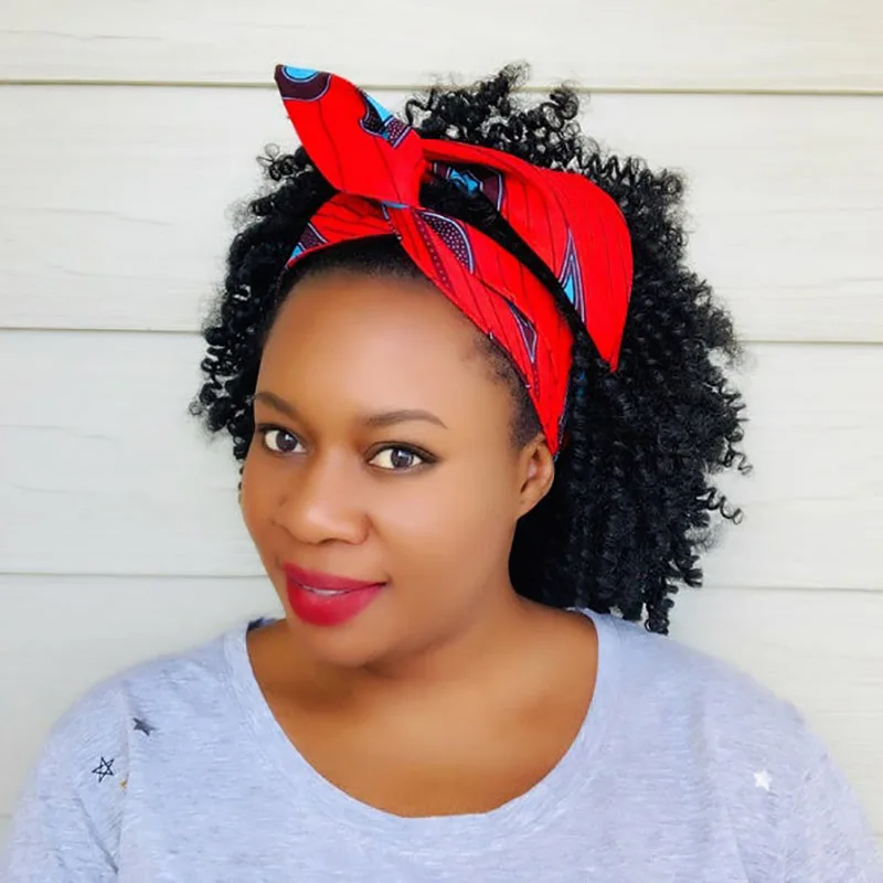 Проволочный ободок для волос с Африканским принтом Headtie ткань повязка на голову