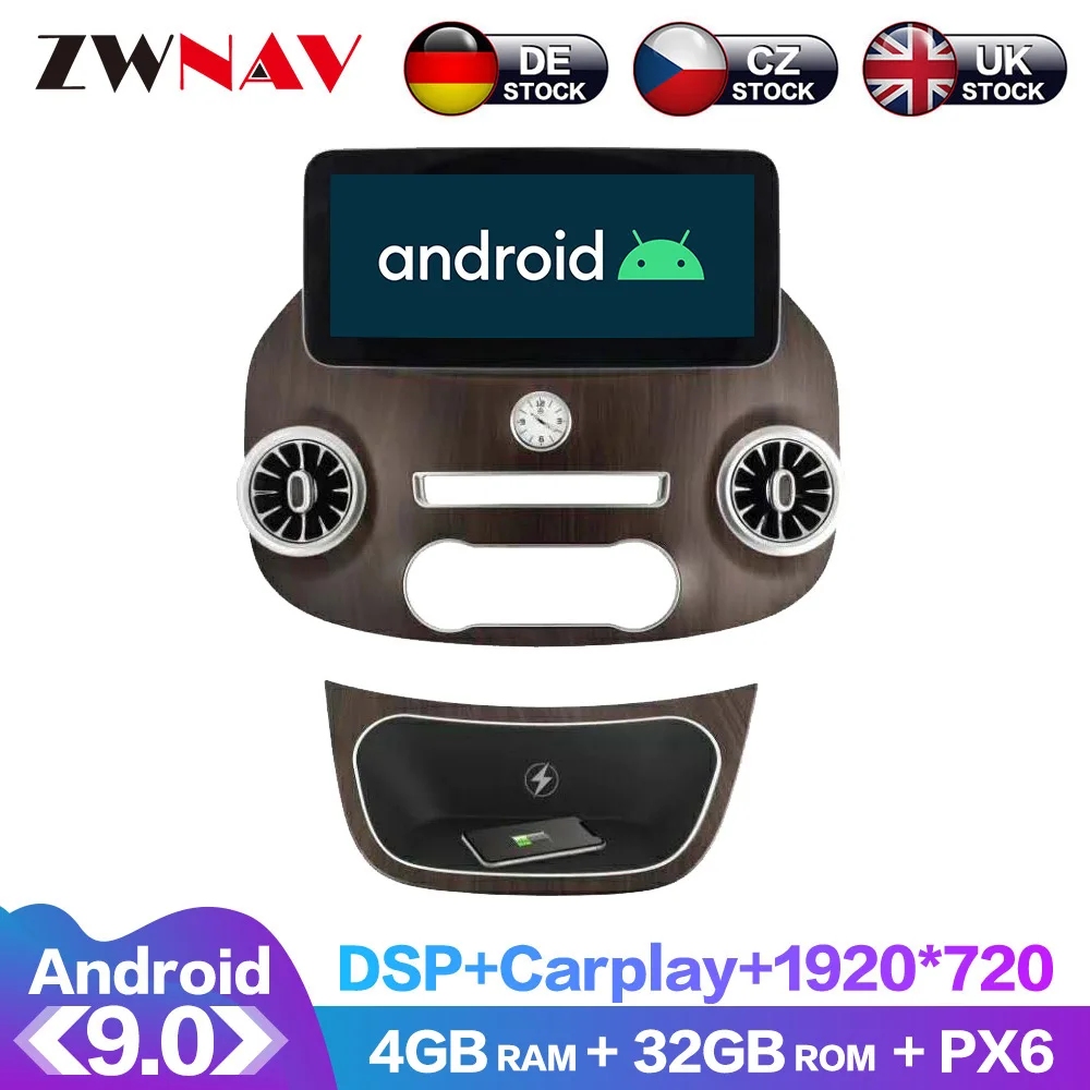 Android 9 DSP IPS HD экран мультимедиа для Mercedes Benz VITO автомобильный радиоприемник с