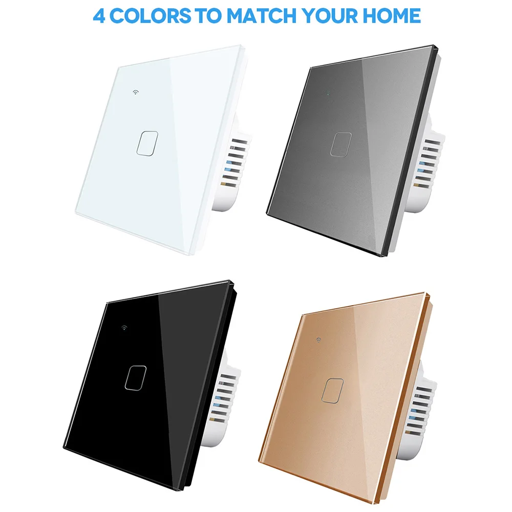 Выключатель настенный с голосовым управлением 1 канал Wi Fi|Выключатели| |