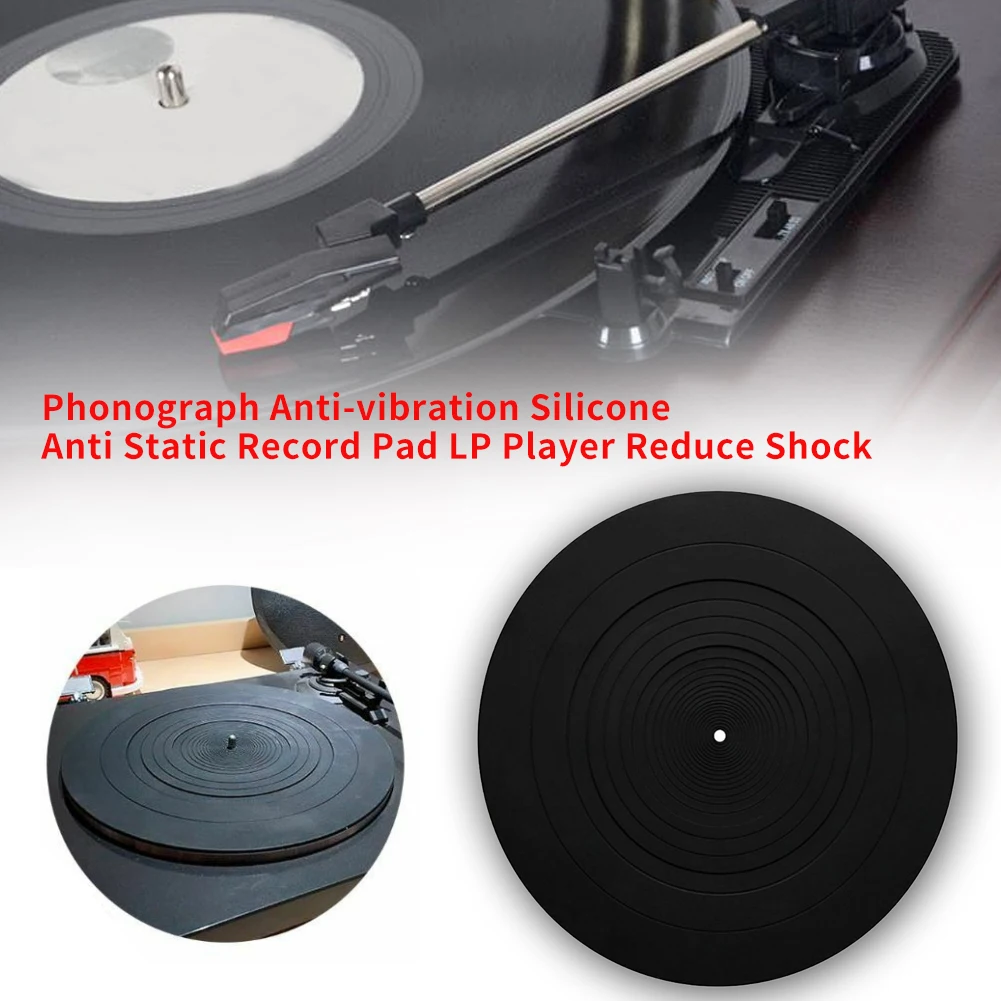Уменьшает шок вращающийся антистатический проигрыватель пластинок плоский LP
