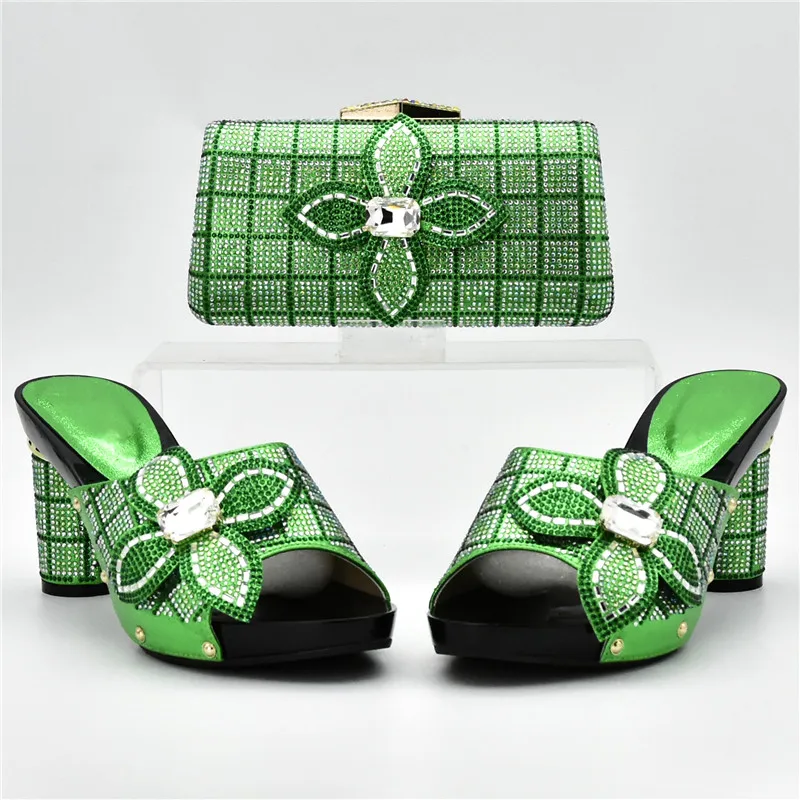 Итальянский комплект из туфель и сумочки для свадьбы в нигерийском стиле Женский