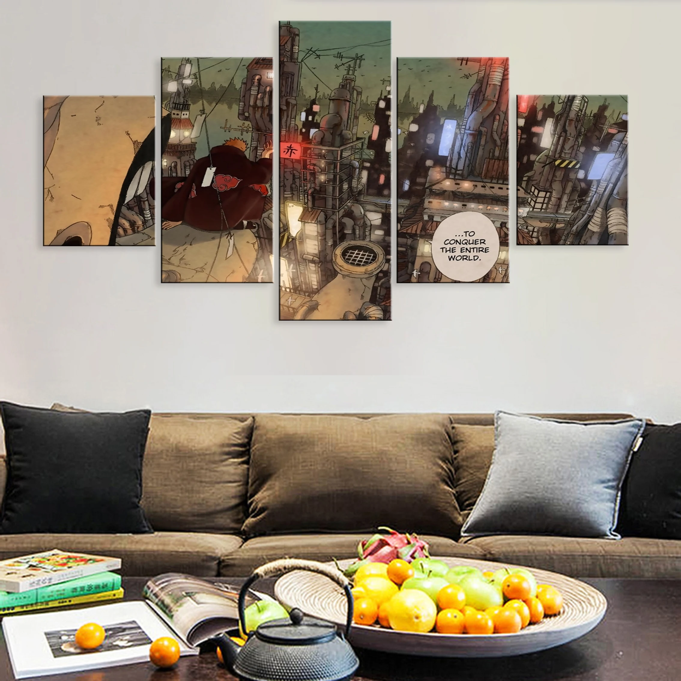

Pain Framework Hd Home Decoration Pictures 5 Pieces Poster Canvas Paintings On The Wall Decor Anime NARUTO