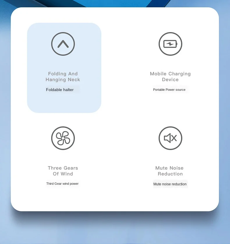 

Hanging Neck Fans Mini Portable Folding USB Small Fan Mute Power Bank Portable Handheld Desktop Multi Function Charge Fan