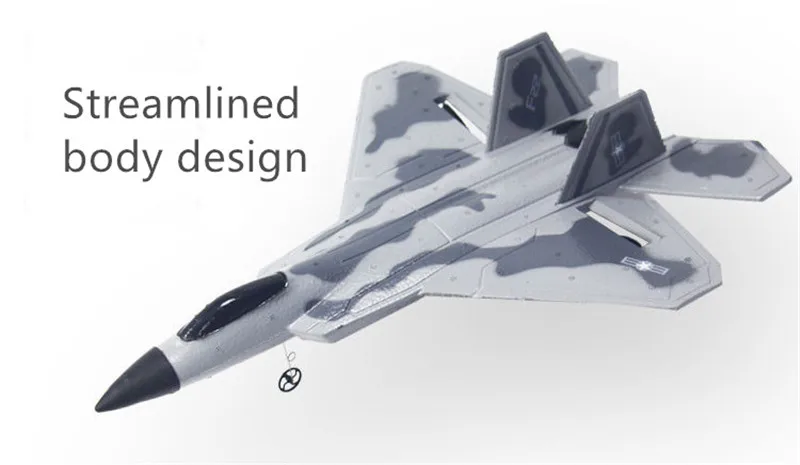 F22 пульт дистанционного управления детский игрушечный истребитель фиксированное крыло сменная батарея зарядка самолет устойчивость к падению пена модель планера