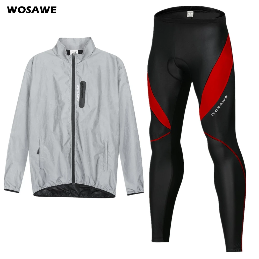 Мужская зимняя велосипедная куртка WOSAWE комплект ветрозащитная непромокаемая