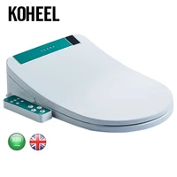 koheel intelligent elongated electric lcd bidet cover toilet seat smart bidet heating led light wc toilet seat side panel remote