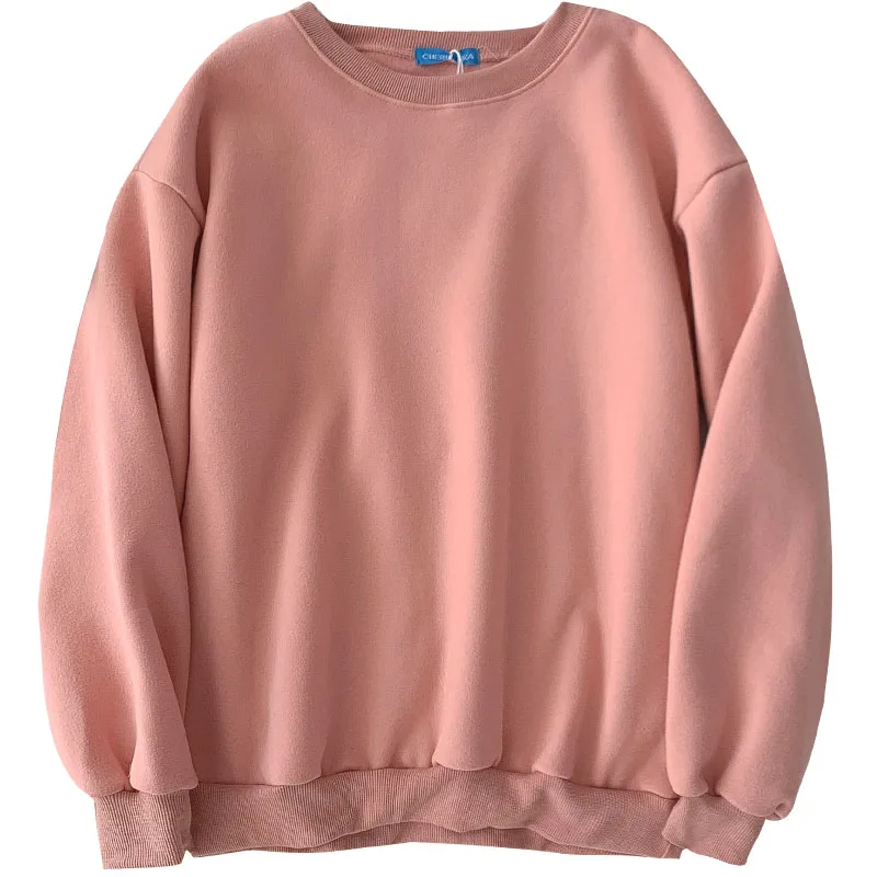 Новинка 2021 корейские модные толстовки женские зимние топы повседневный милый