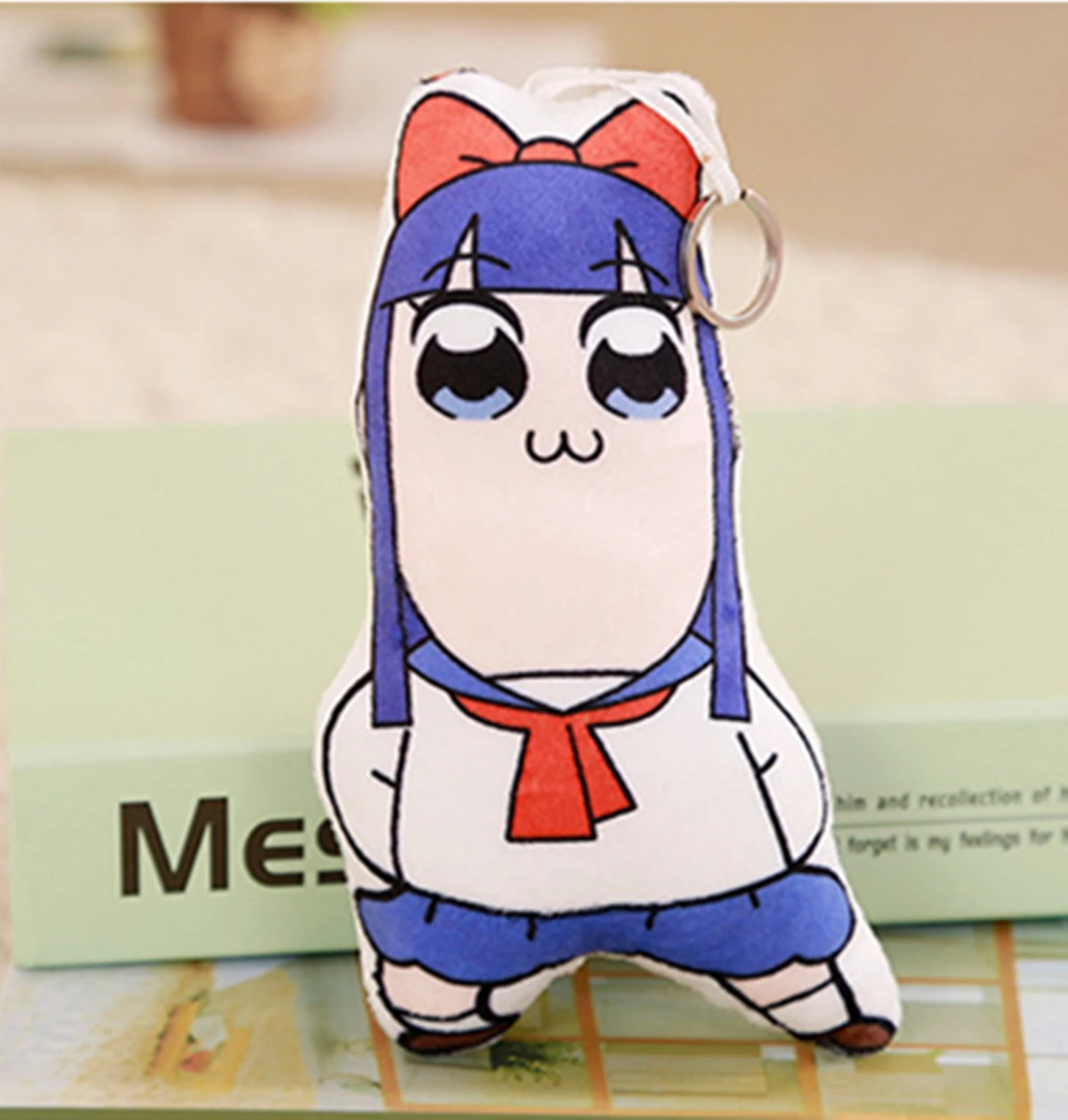 

Japanese Anime POP TEAM EPIC Funny Keychain Cosplay Pipimi & Popko Stuffed Bolster Kid Birthday Gift Halloween