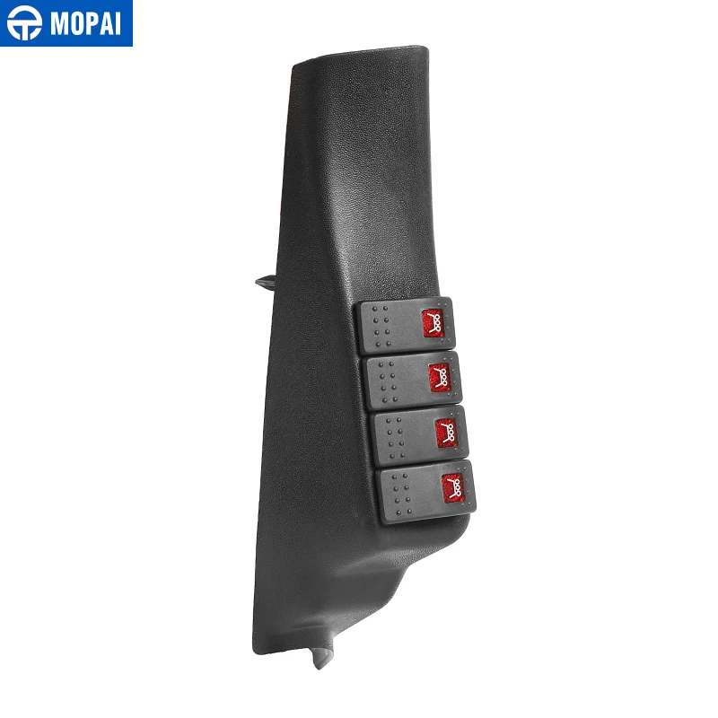 MOPAI интерьерные молдинги для Jeep Wrangler JK 2011+ столб 4 панели переключателей Pod с светодиодный светильник для Jeep JK Wrangler аксессуары - Название цвета: B style