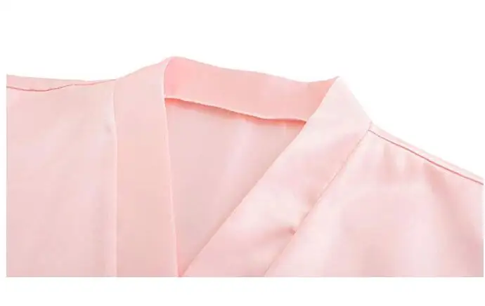 Женский Атласный халат с буквенным принтом Летняя шелковая одежда для невесты и