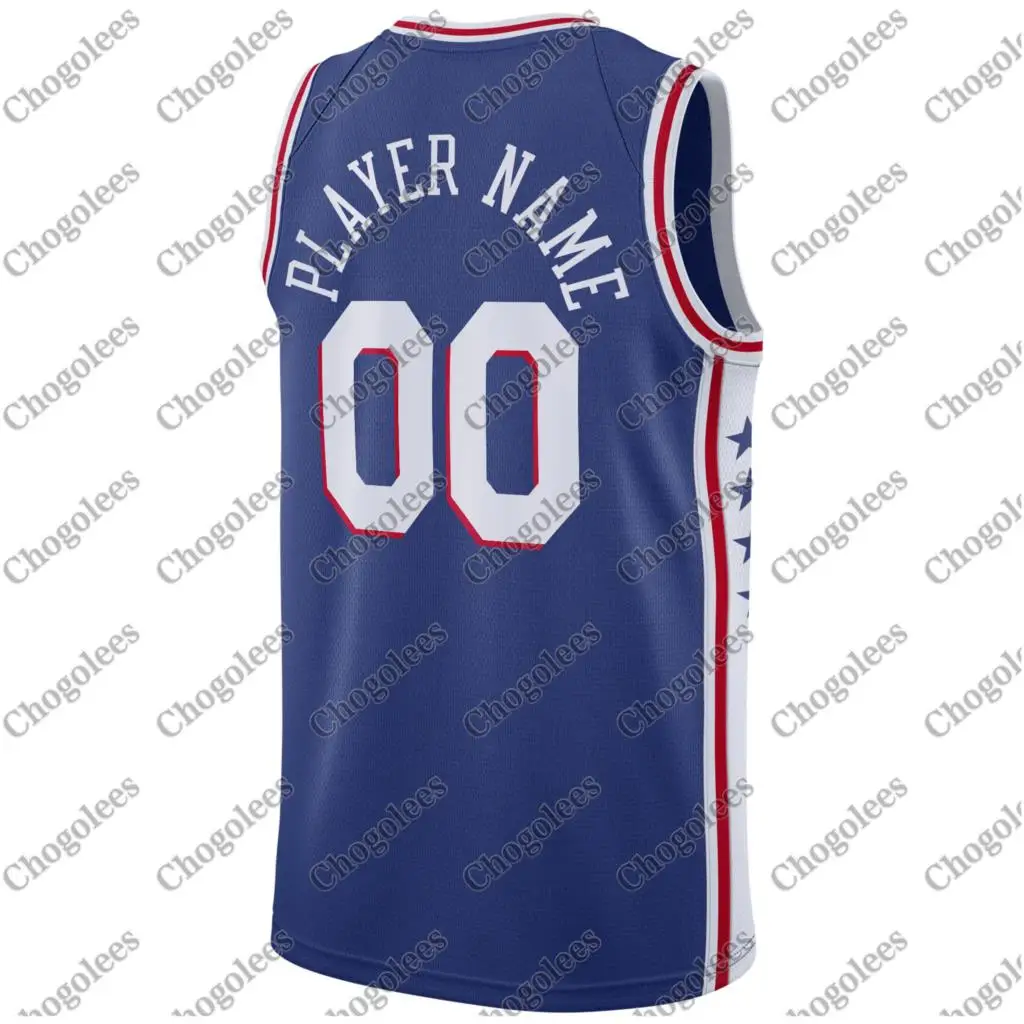 

Men Basketball Jersey Philadelphia Swingman Custom Jersey Blue Icon Edition