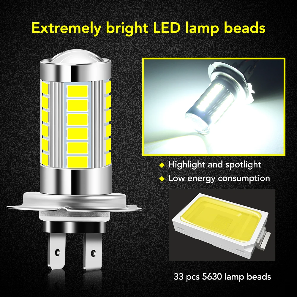 Светодиодсветильник фара H7 5630 автомобильная лампа для Opel Astra H Corsa D j insignia g vectra c mokka