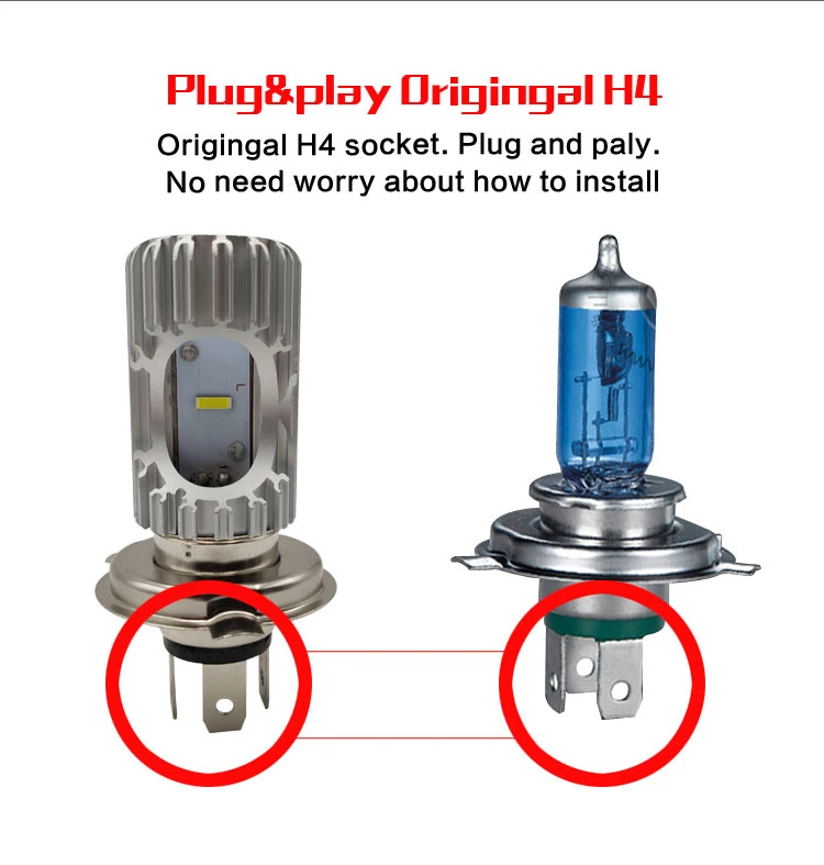 Высокое качество 30 Вт Ba20d светодиодные фары для мотоцикла |