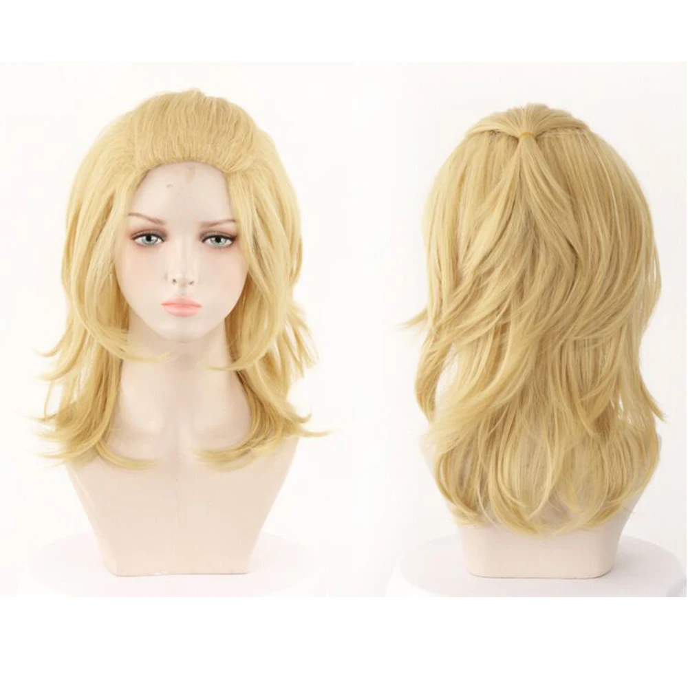 Парик Токио Мстители манджиро Сано для косплея длиной до плеч светлый