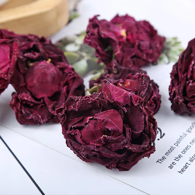 Черная красная роза чернила Corolla Юньнаня сушеные цветы красота здоровье свадьба