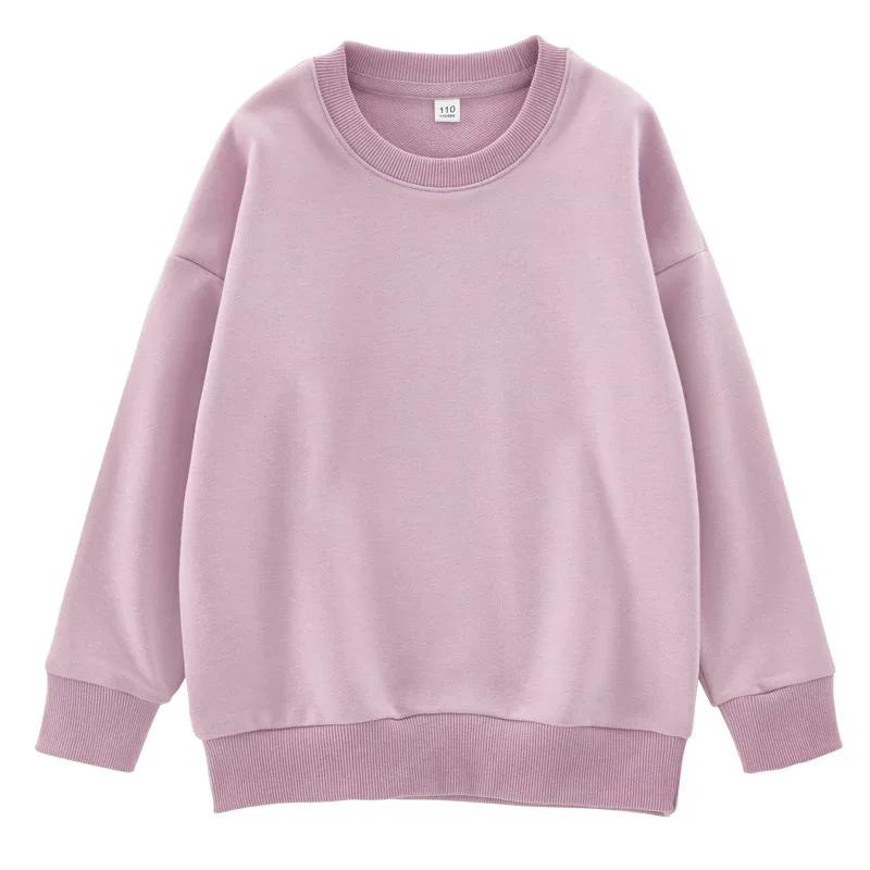 

Осенний тонкий однотонный пуловер с круглым вырезом и длинными рукавами в Корейском стиле Новый свободный Детский свитер семейная одежда