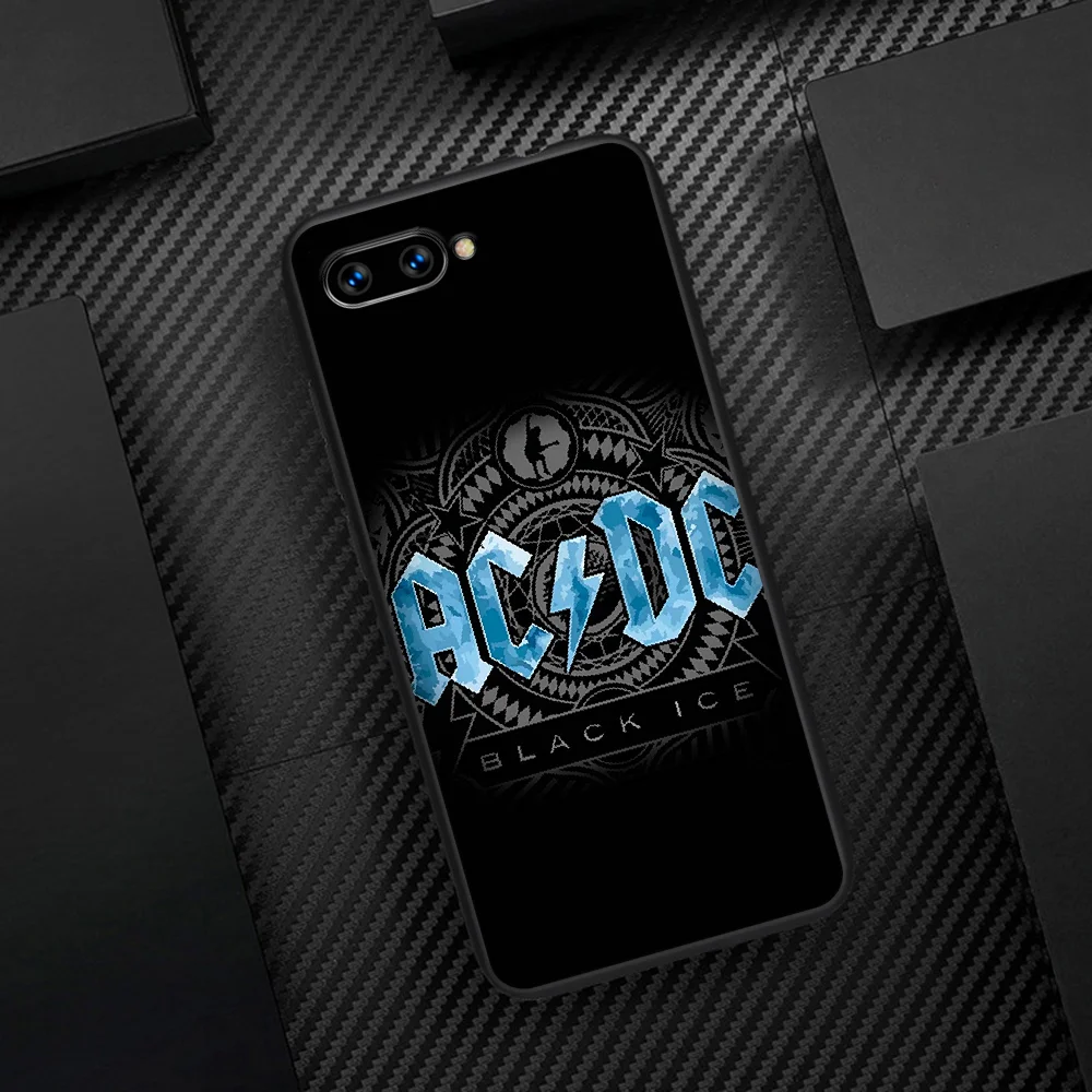 

AC DC Band Phone Case Cover Hull For HUAWEI Honor 6A 7A 7C 8 8A 8S 8x 9 9x 10 10i 20 Lite Pro black Bumper Trend Cell Fashion
