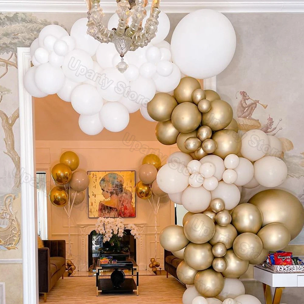 100Pcs White Sand Latex Balloons 5/10/12/18inch Retro Birthday Wedding Party Baby Shower Kids Air Globos | Дом и сад