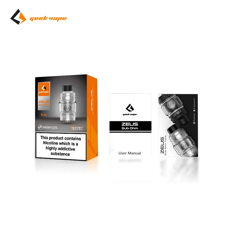 Geekvape Zeus Subohm танк электронные сигареты атомайер 2 мл/5 мл емкость с сеткой Z1/Z2