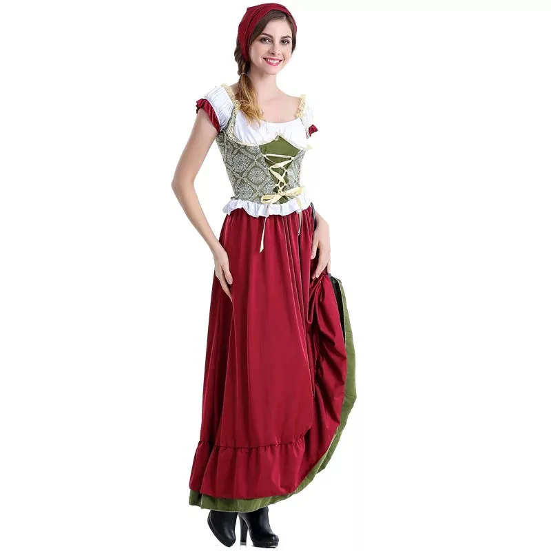 Женский костюм дирндль YUAYXEA хлопковый для вечеринки|oktoberfest dirndl|dirndl costumedirndl oktoberfest |