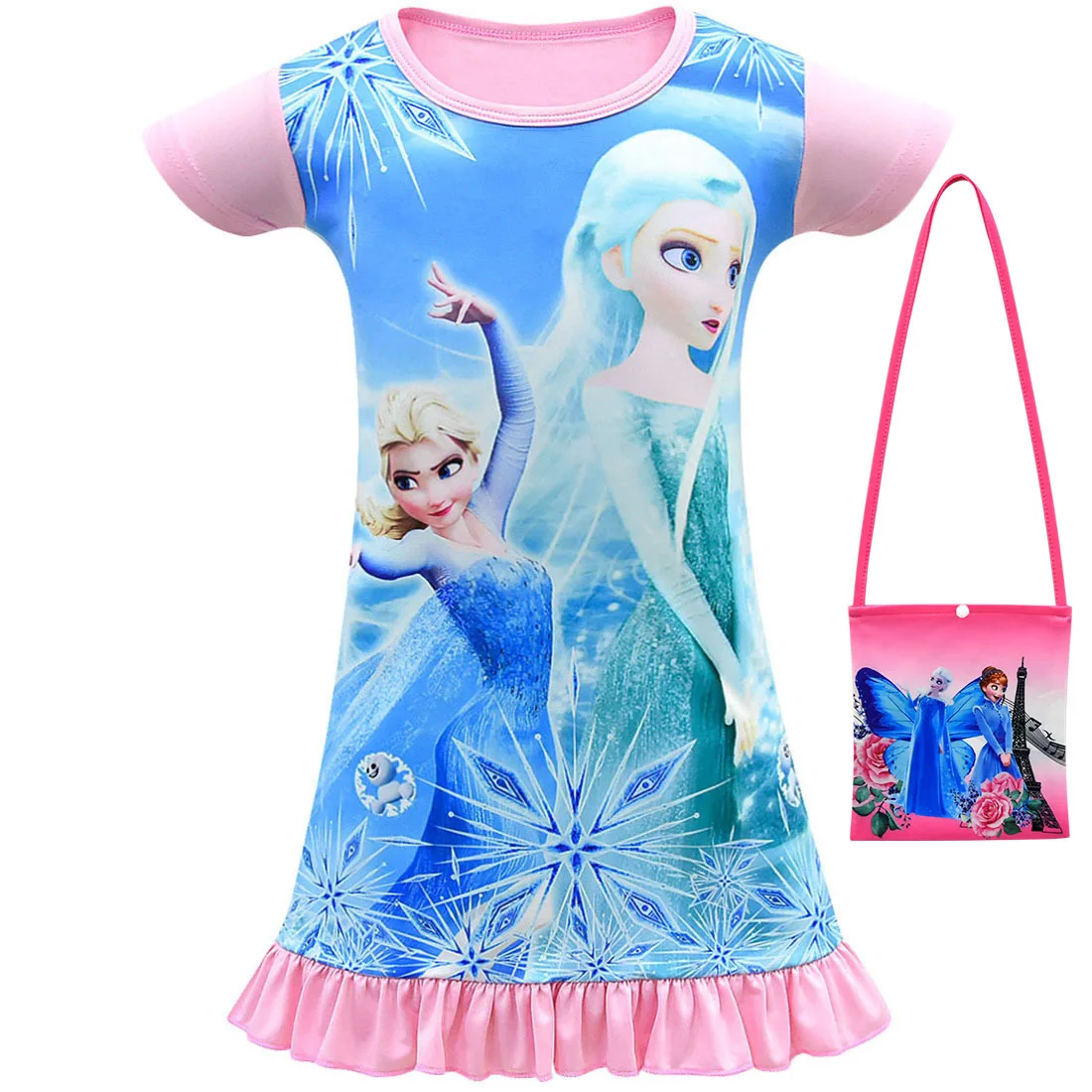 Новое пижамное платье Aishana рождественское средней длины с длинными рукавами для