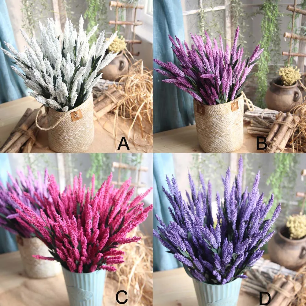 Искусственные лаванды искусственные цветы растения цветочный букет для свадьбы
