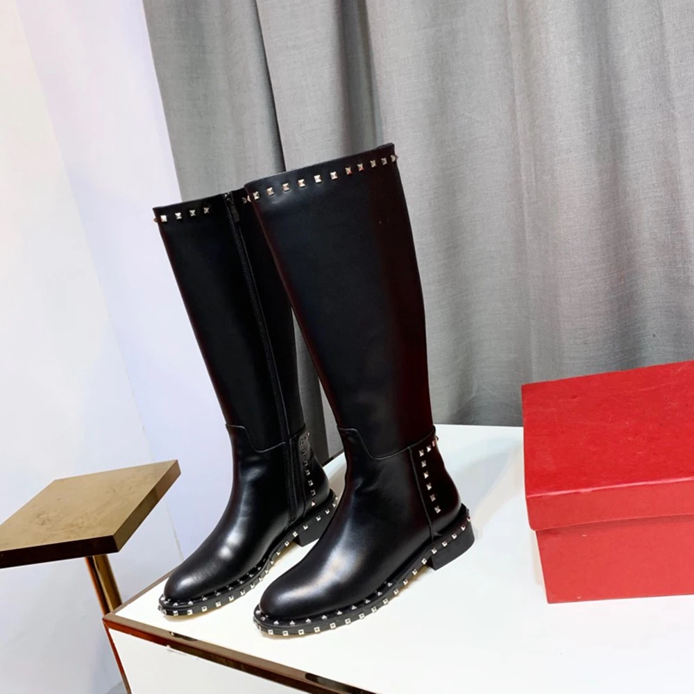 Новинка женские сапоги до колена сезон осень-зима теплые мотоботы ботинки с