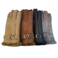 winter motorcycle gloves mens warm fashion riding wristbands driving faux fur work outdoor riding cotton gloves bicycle mittens