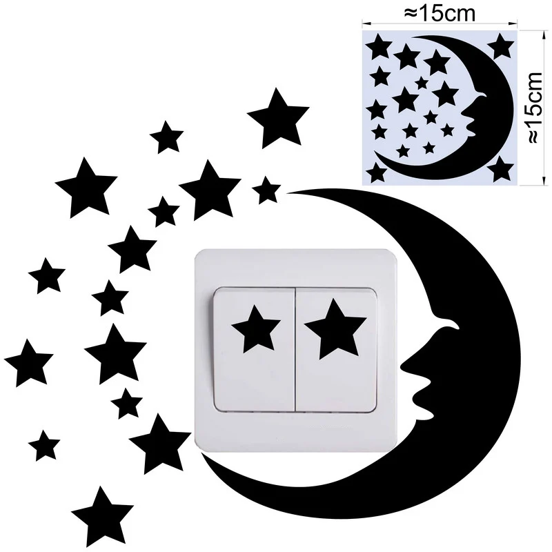 

DIY Switch Wall Stickers Kids Room Vinyl Decal Home Decor Animals Sticker Children Baby Bedroom Decoration (Must buy than 2 pcs)