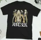 Итальянская Альтернативная рок-группа Maneskin, футболка с коротким рукавом в стиле унисекс