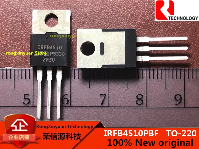 5 шт. IRFB4510PBF IRFB4510 FB4510 TO-220 62A/100V HEXFET®Power MOSFET RDS(on) typ.10.7 МОМ макс. 100% новый оригинальный