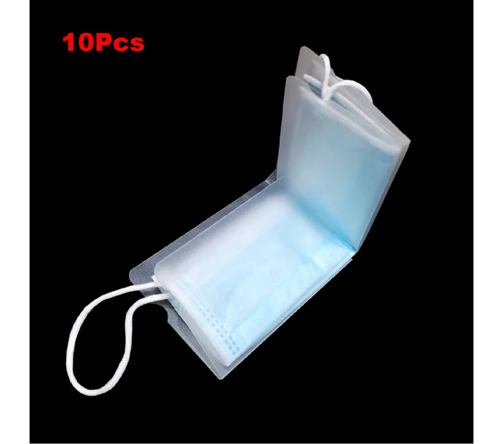 

10Pcs Environmentally friendly compact and easy to clean mask storage folder mask temporary storage folder foldable and portable