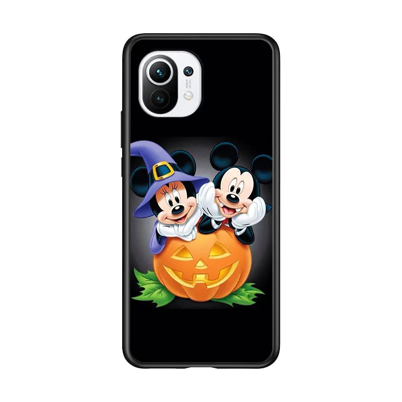

Halloween Disney Mickey for Xiaomi Mi 11 10T Note 10 Ultra 5G 9 9T SE 8 A3 A2 A1 6X Pro Play F1 Lite 5G Black Phone Case