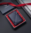 Ультратонкий кожаный кошелек с радиочастотной идентификацией, мужской вертикальный женский многофункциональный кошелек для водительских прав, высококачественный брендовый короткий кошелек для монет