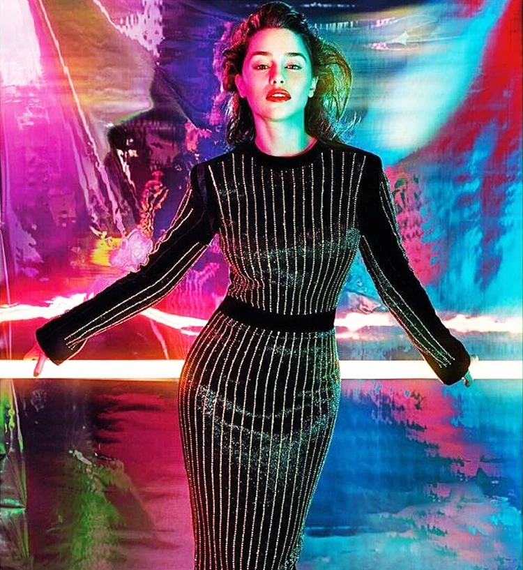 Женское платье с длинными рукавами черное кристаллами вечерние платья костюм