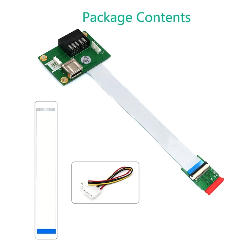 

M2 to PCI-E Express Adapter NGFF (M.2) Key A/E to PCI-E Express 1X +USB Riser Card with USB2.0+ FPC Cable