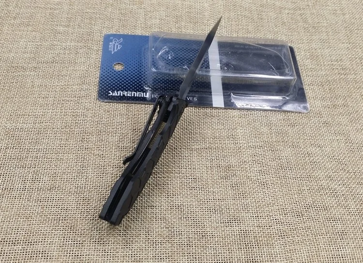 Sanrenmu 7030LTI-PH складной нож из нержавеющей стали с ручкой для отдыха на природе, охоты, выживания, фруктов, кухни, повседневного использования, карманный нож