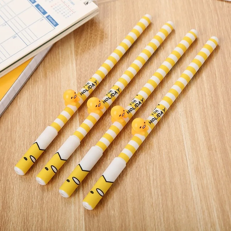 20 PCs Cute Egg Gel Pens Set Creative Stationery Student Cartoon Water-Based Paint Pen Fun Office Kawaii School Supplies